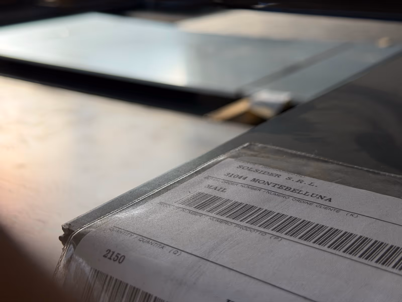 Sheets — Solsider label on a pack